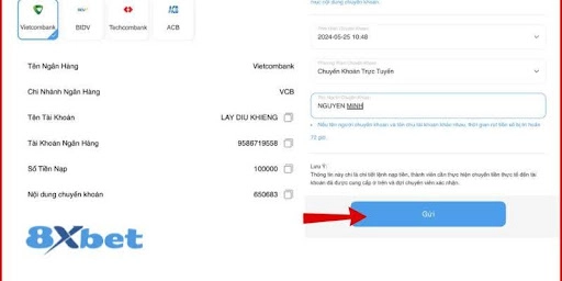 Nạp tiền 8xbet thông qua thẻ cào điện thoại