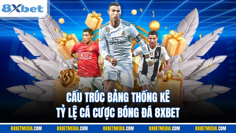 Cấu trúc bảng thống kê tỷ lệ cá cược bóng đá 8XBET